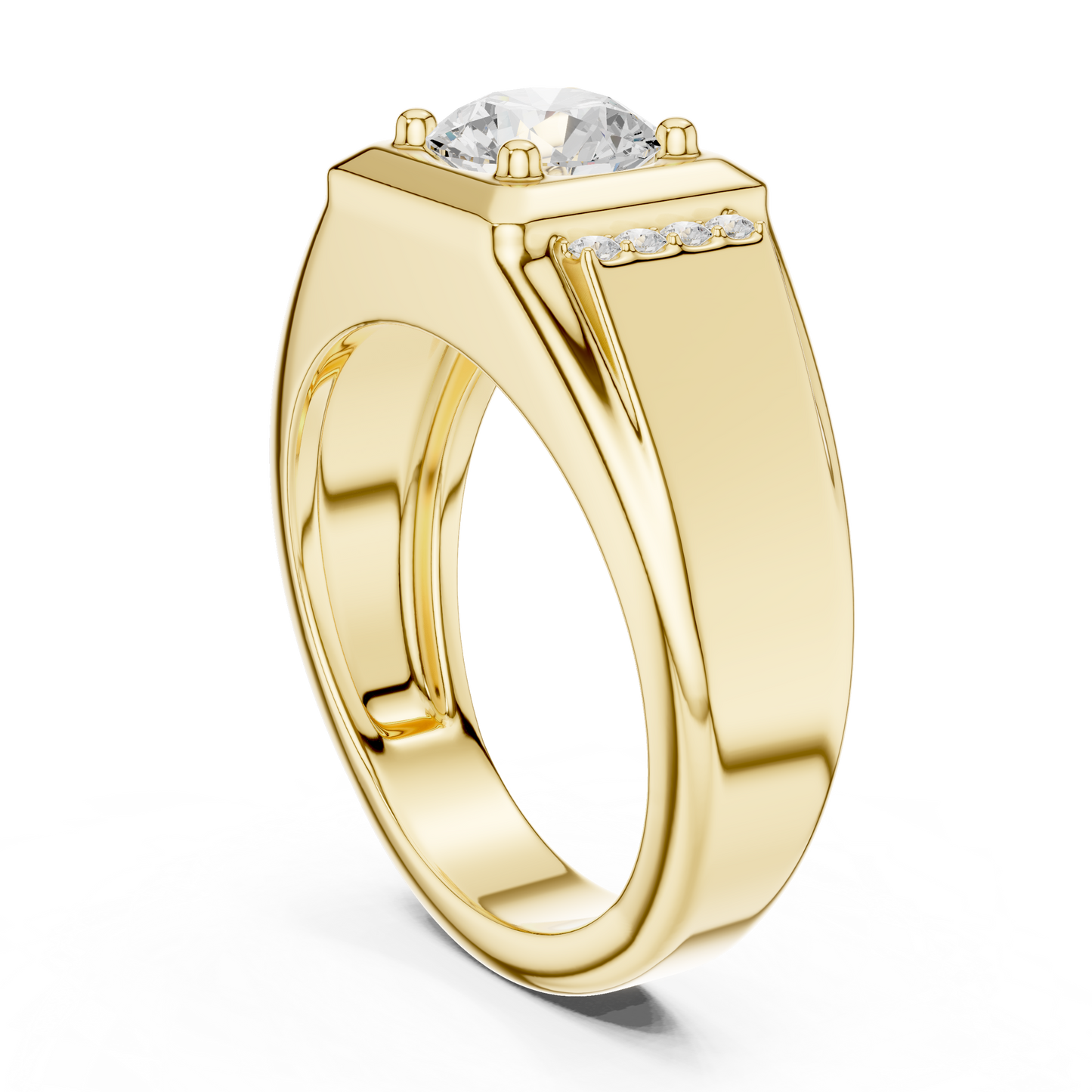 Caledor Solitaire Diamond Ring for Men