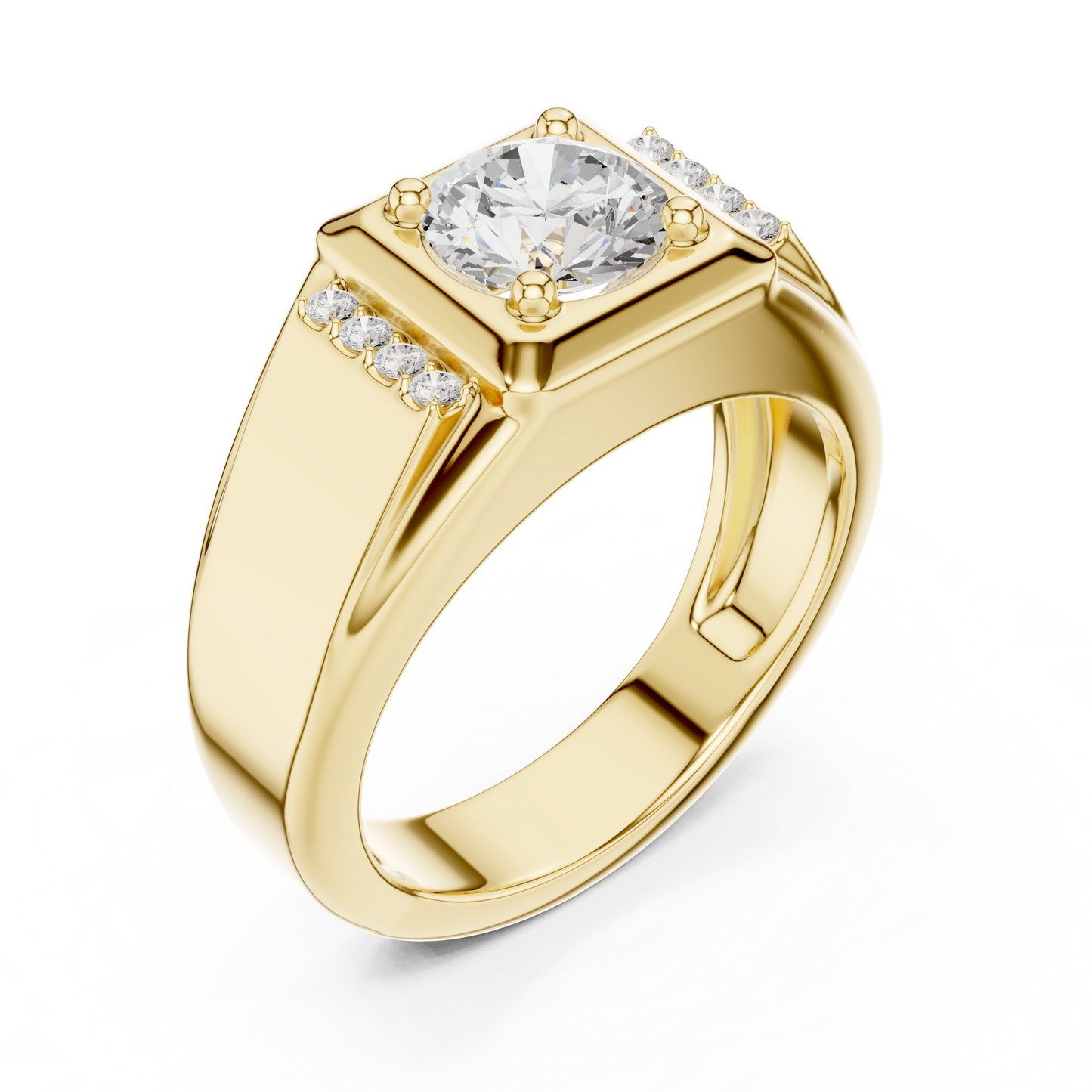 Caledor Solitaire Diamond Ring for Men