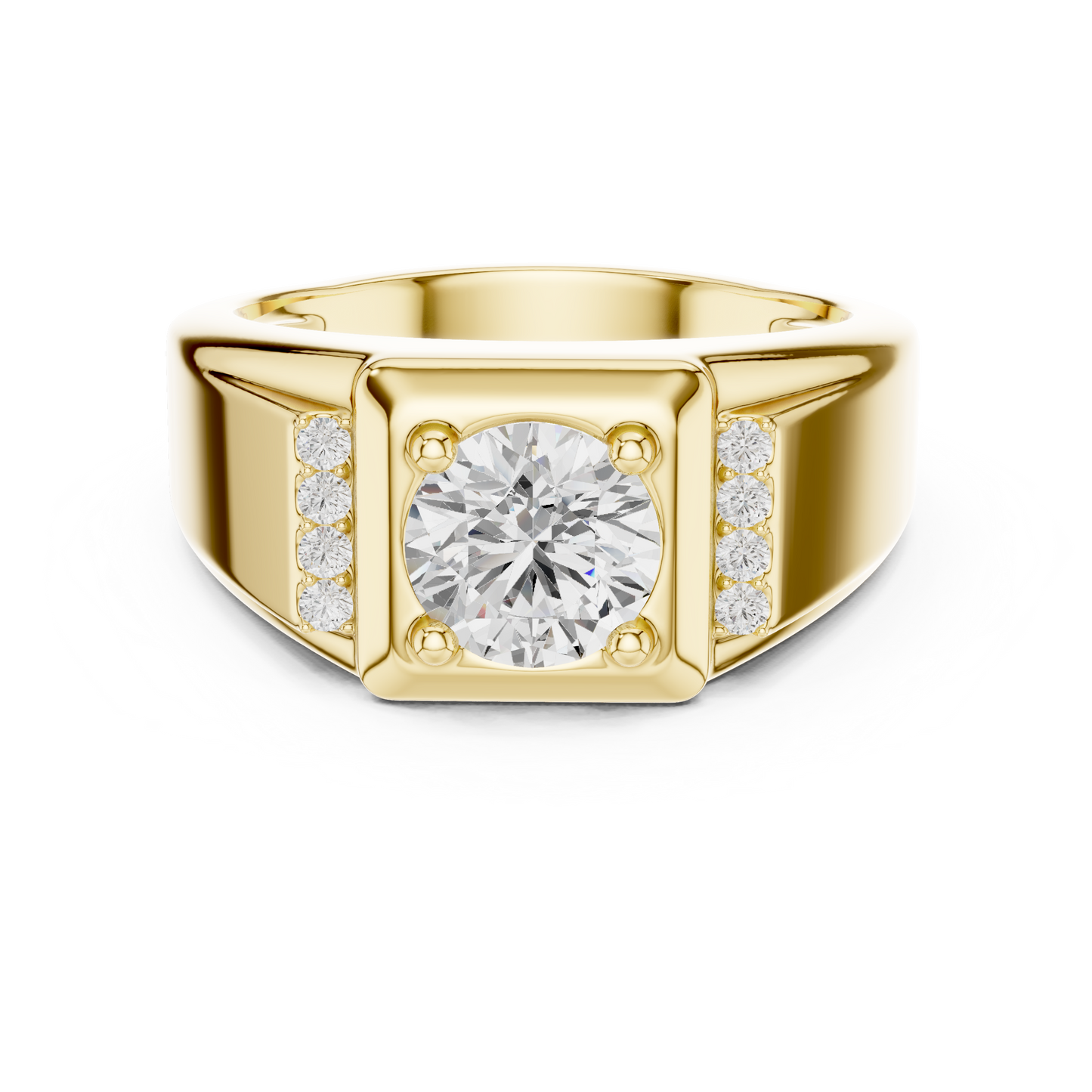 Caledor Solitaire Diamond Ring for Men
