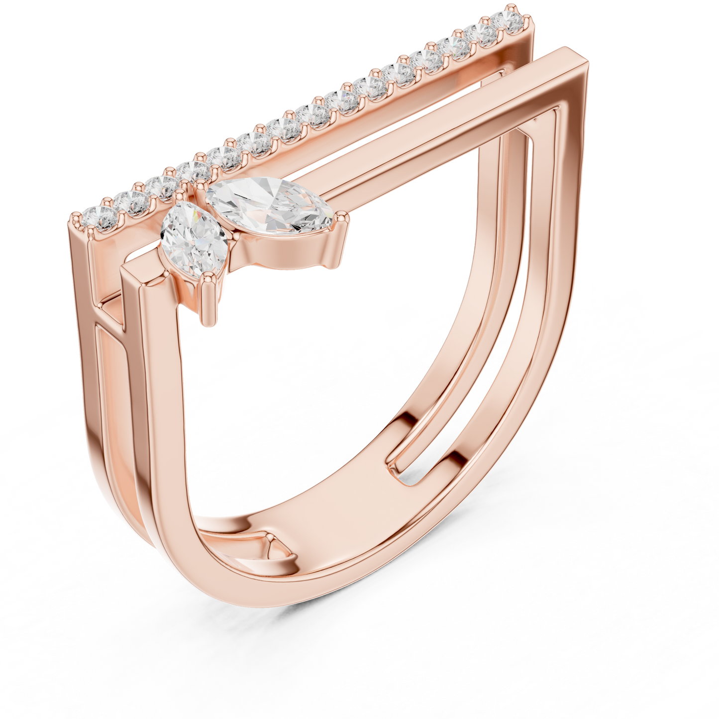 Auryn Crest Diamond Ring