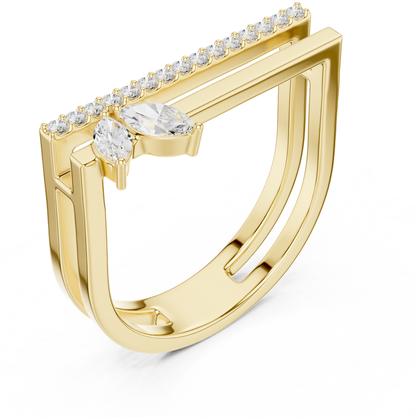 Auryn Crest Diamond Ring