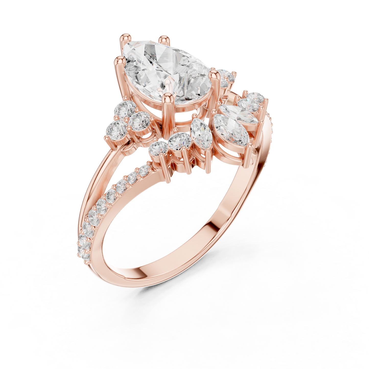 Crystal Pact Diamond Ring