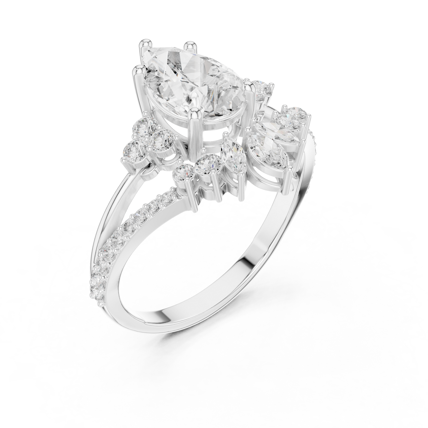 Crystal Pact Diamond Ring