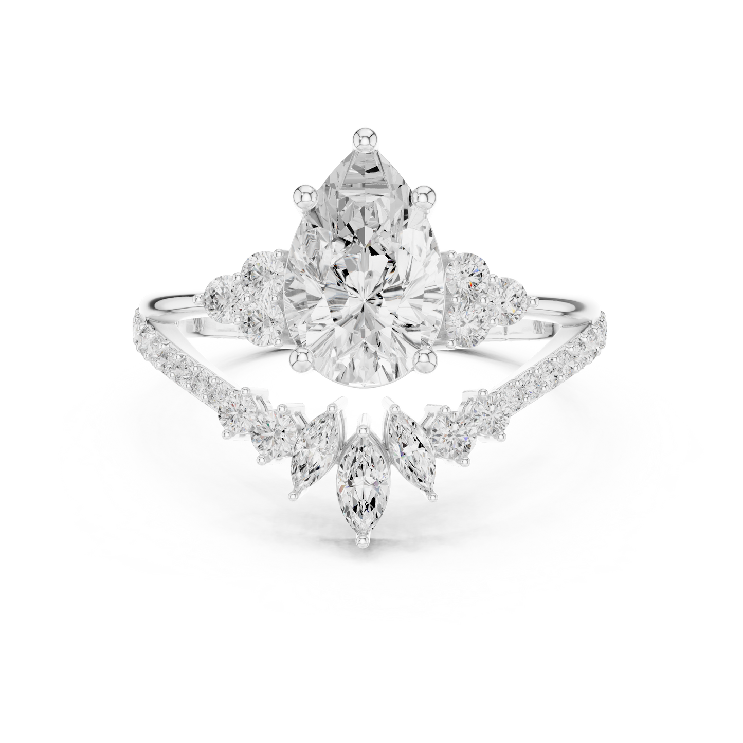 Crystal Pact Diamond Ring