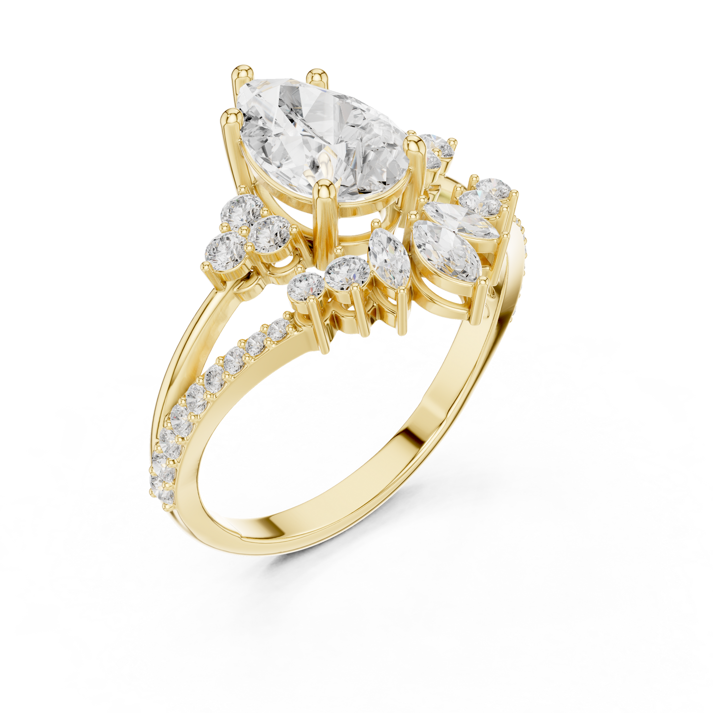 Crystal Pact Diamond Ring