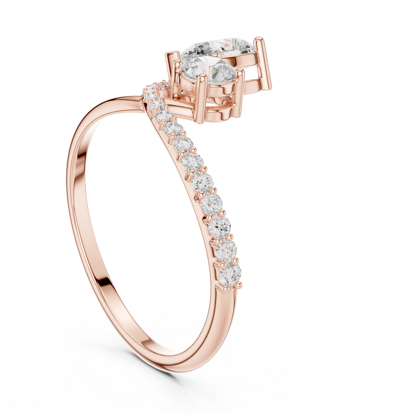 Phoenix Knot Diamond Ring