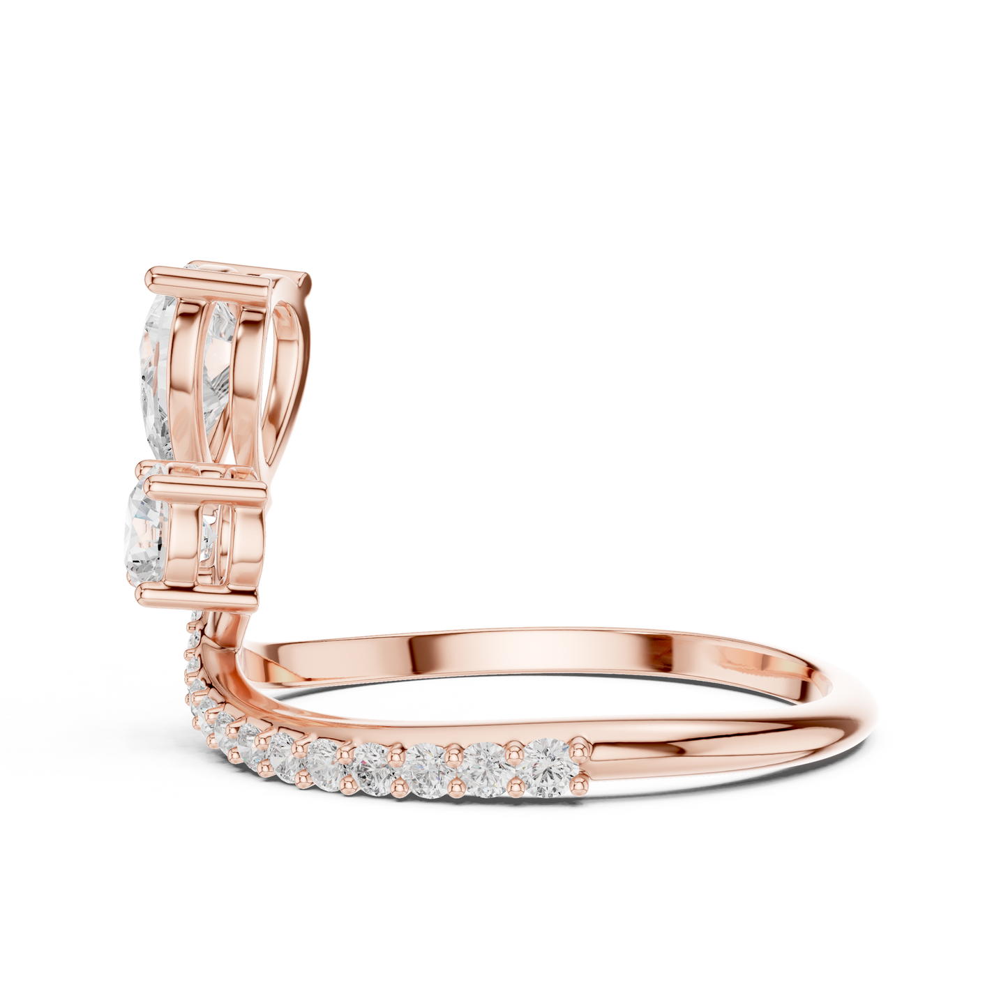 Phoenix Knot Diamond Ring