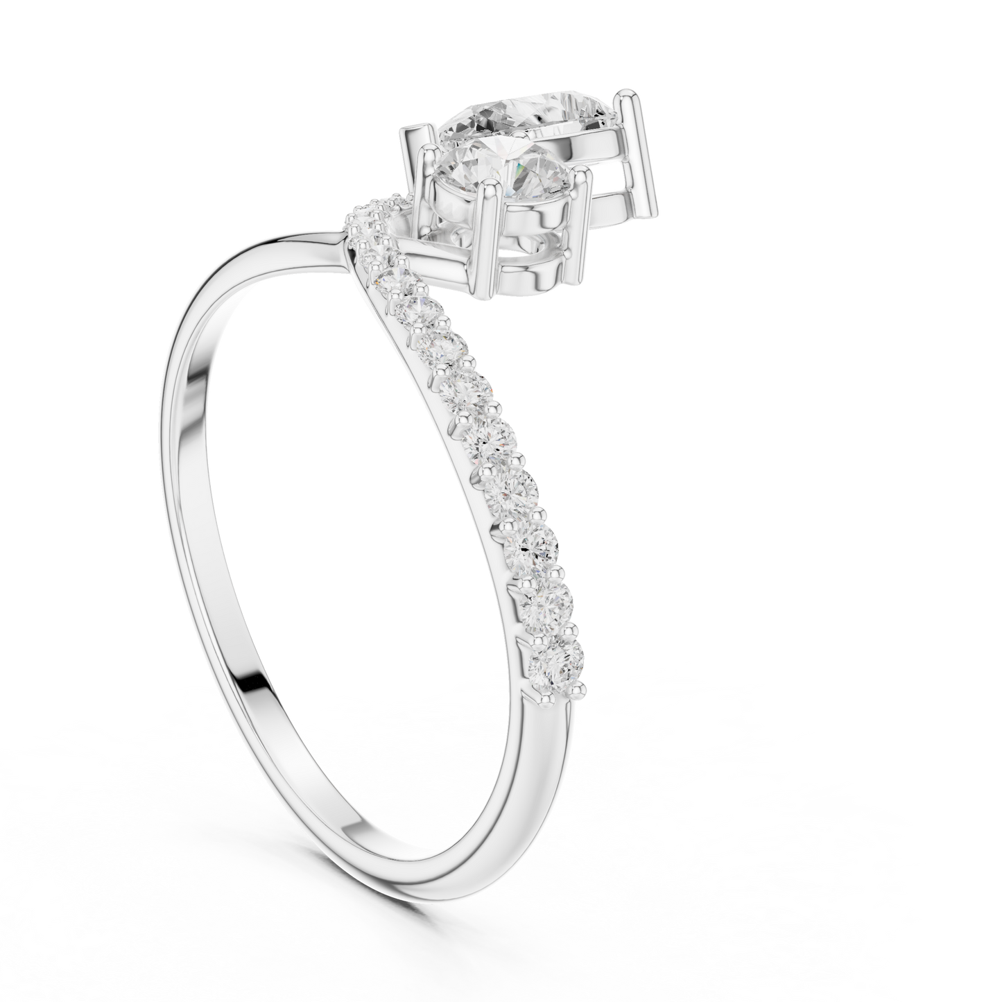 Phoenix Knot Diamond Ring