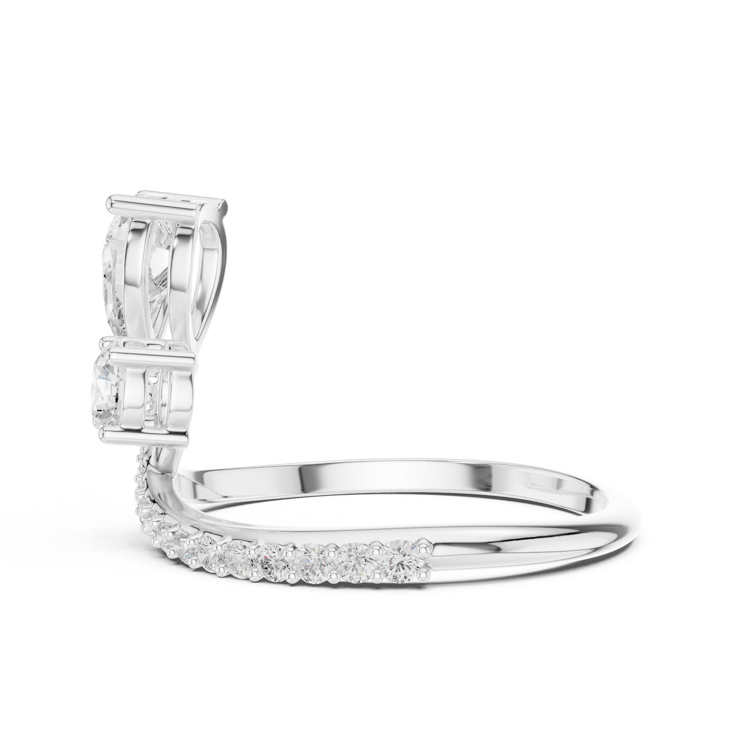 Phoenix Knot Diamond Ring