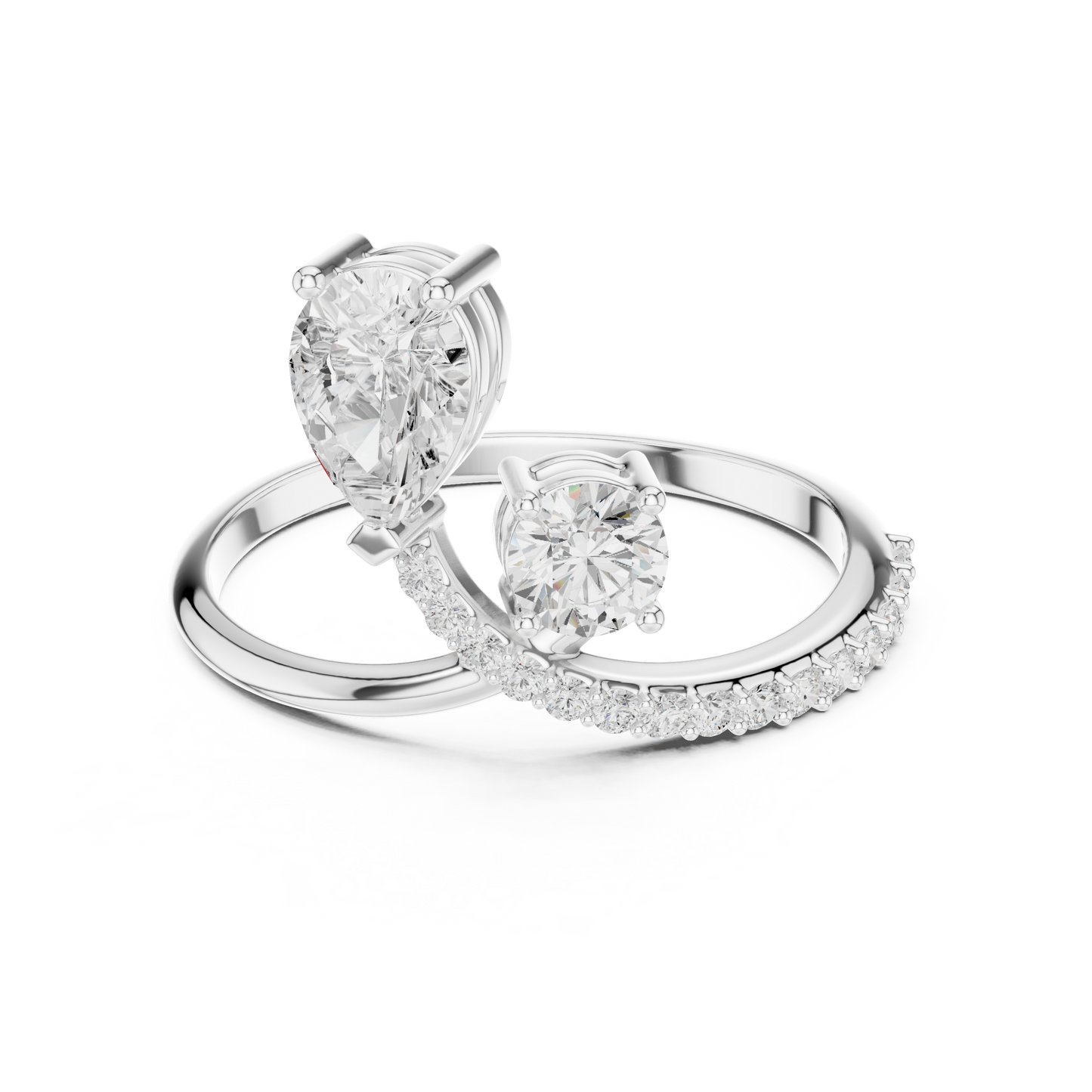 Phoenix Knot Diamond Ring