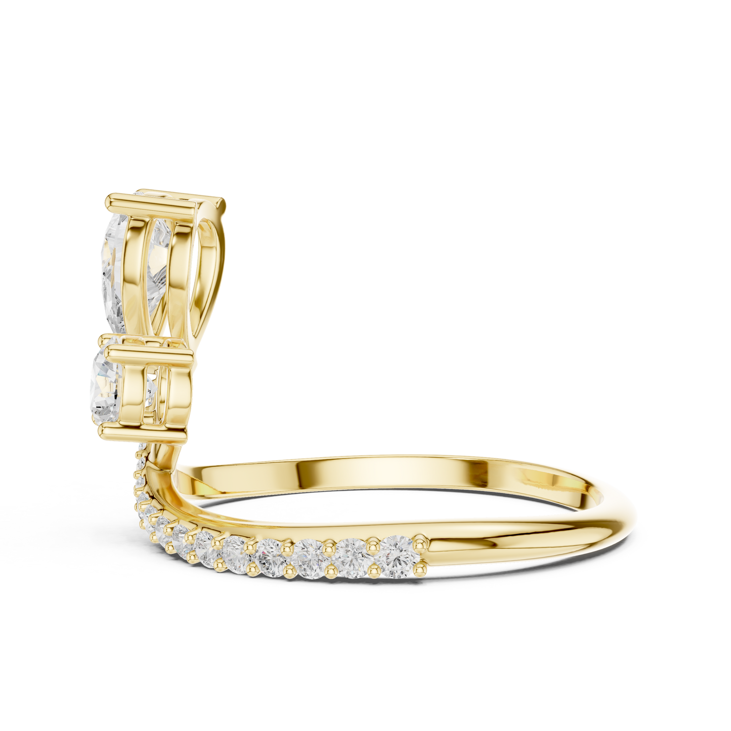Phoenix Knot Diamond Ring