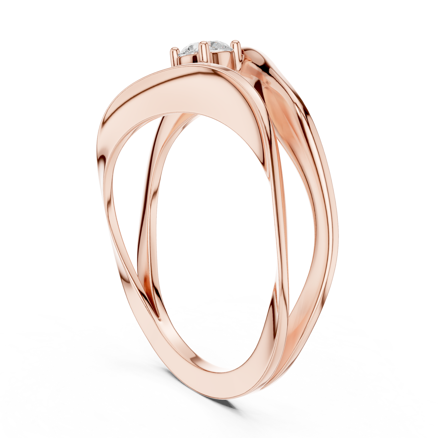 Silken Halo Diamond Ring