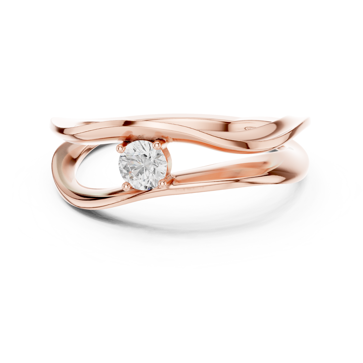 Silken Halo Diamond Ring