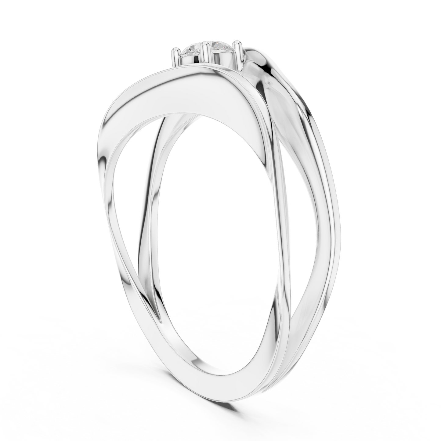 Silken Halo Diamond Ring