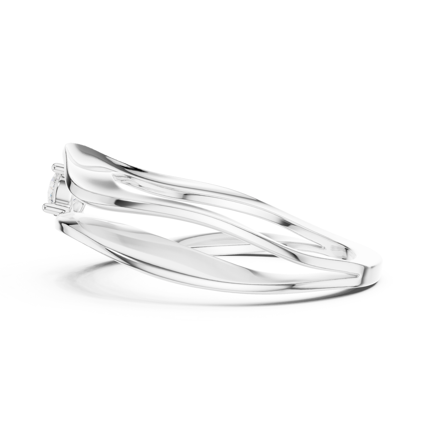 Silken Halo Diamond Ring