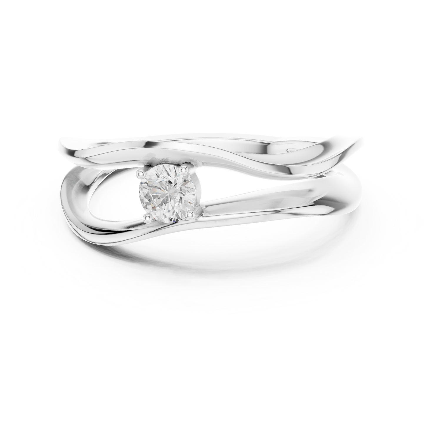 Silken Halo Diamond Ring