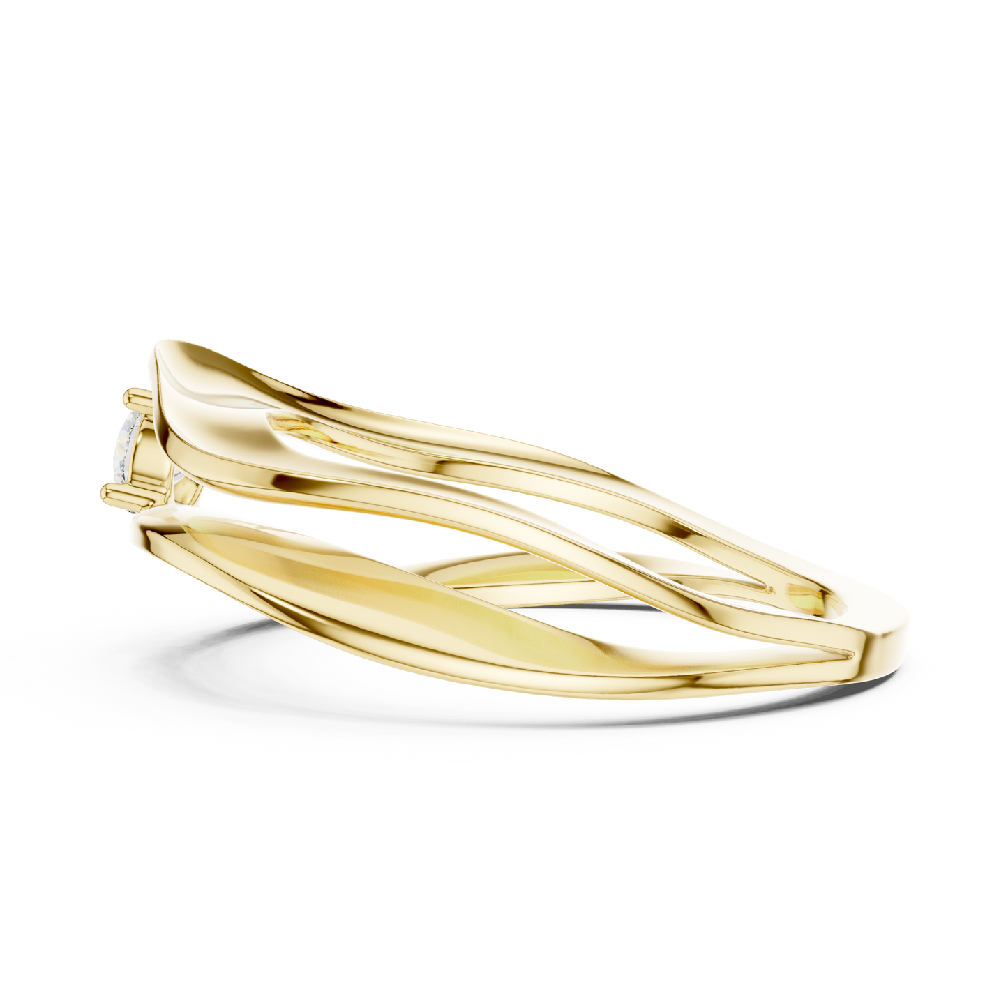 Silken Halo Diamond Ring