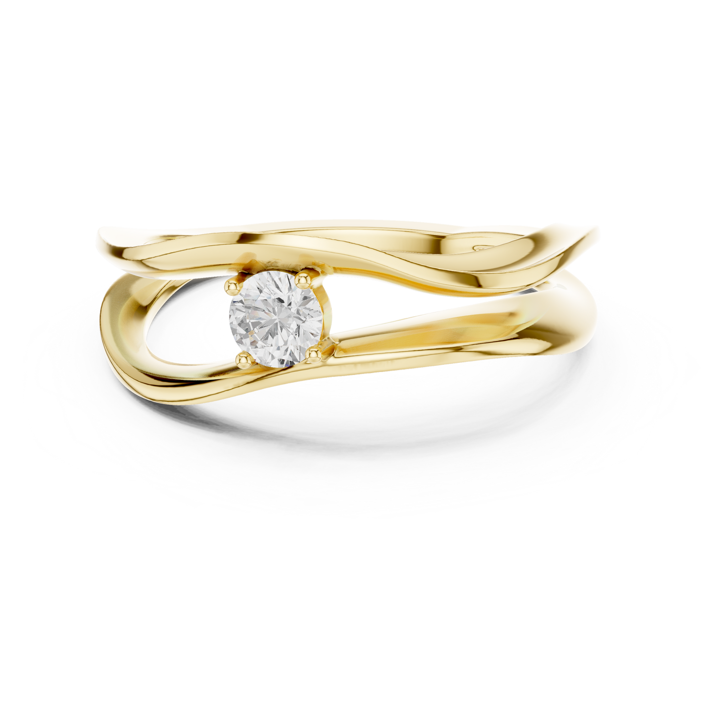 Silken Halo Diamond Ring