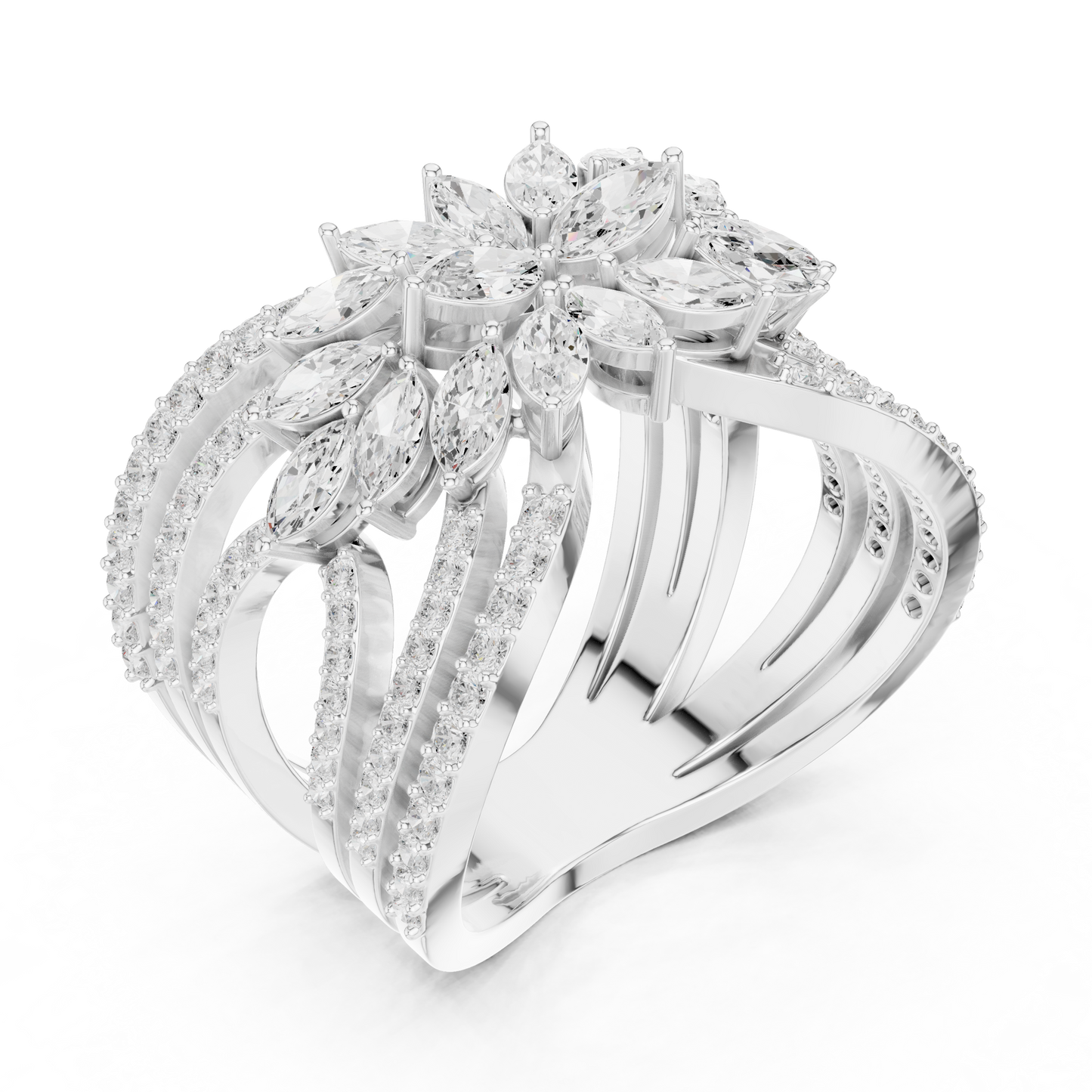 Crown Jewel Diamond Ring