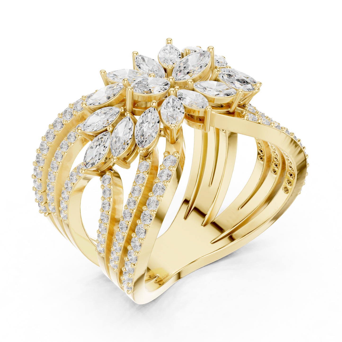 Crown Jewel Diamond Ring