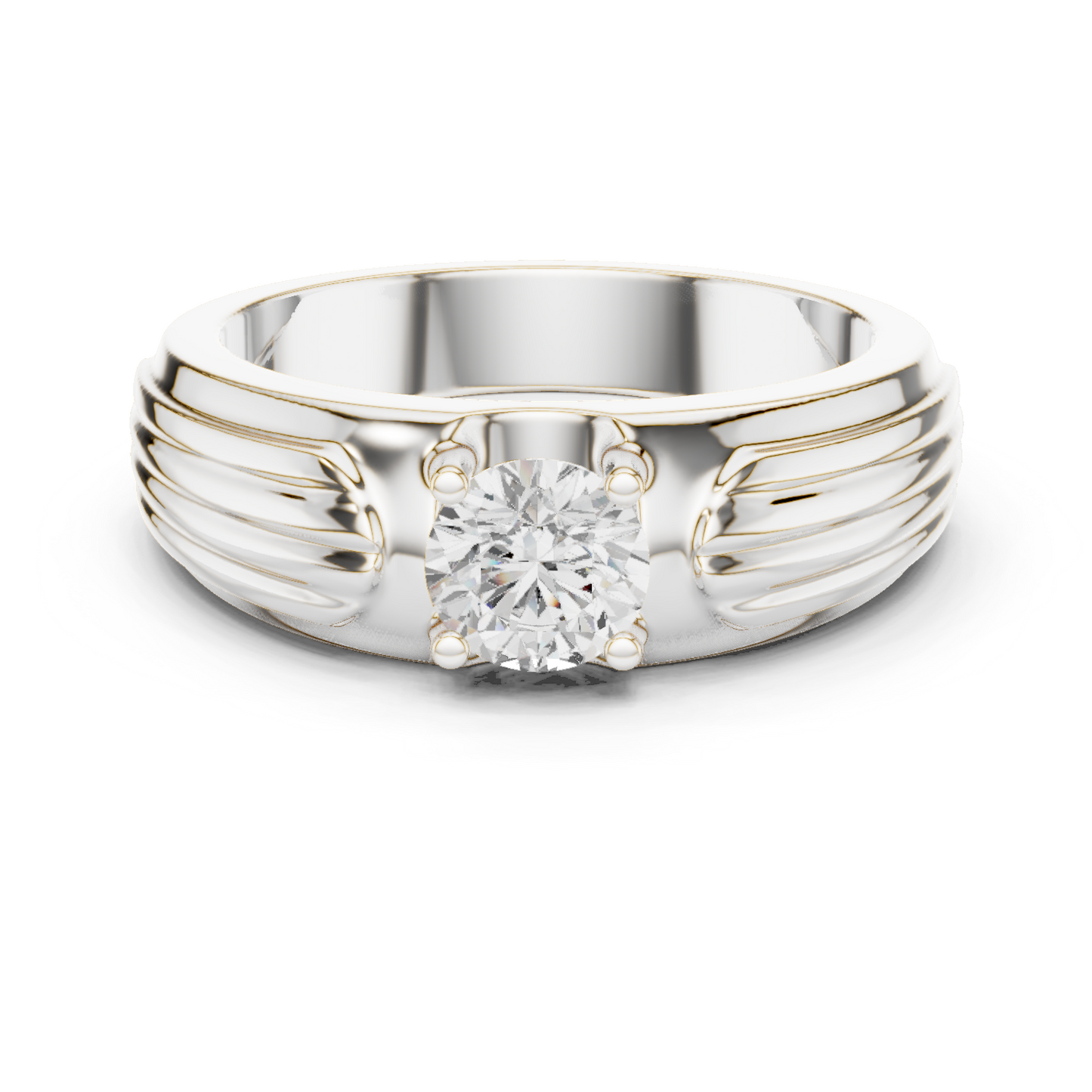 Rogue Solitaire Ring for Men