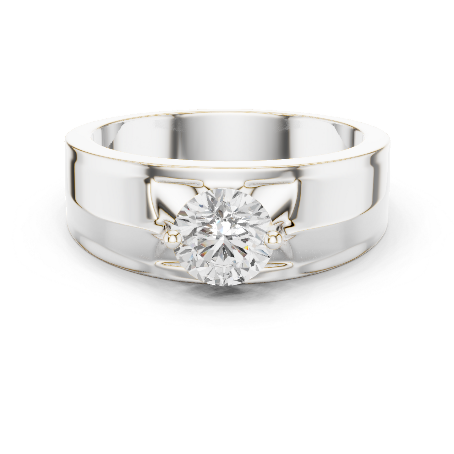 Zenith Solitaire Ring for Men