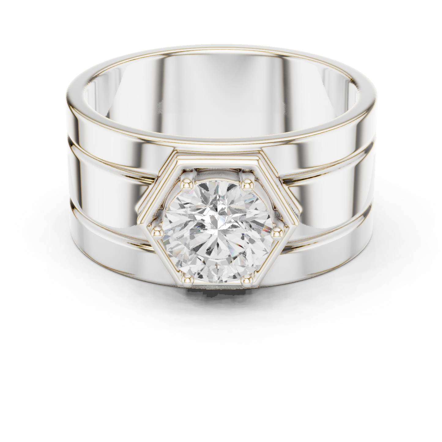 Vow of Valor Men Solitaire Ring