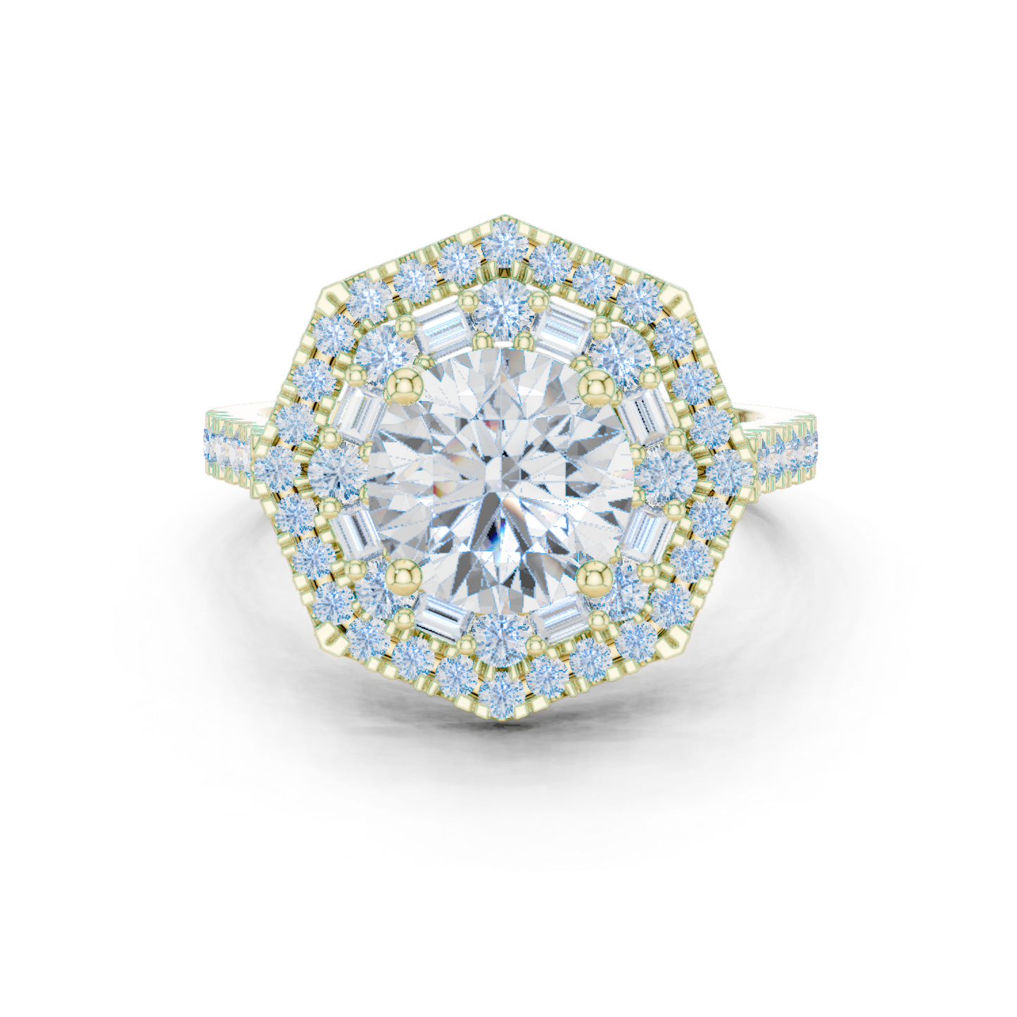 Starbind Circle Solitaire Ring