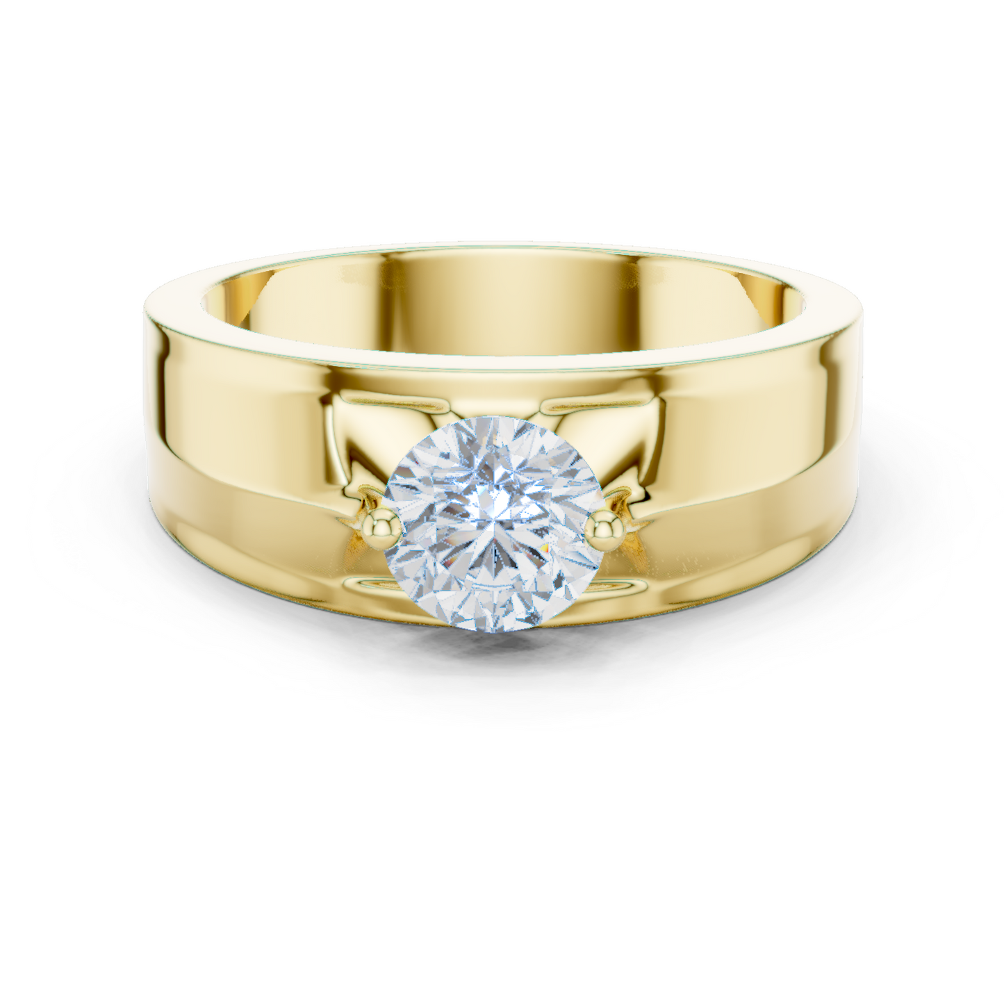 Zenith Solitaire Ring for Men
