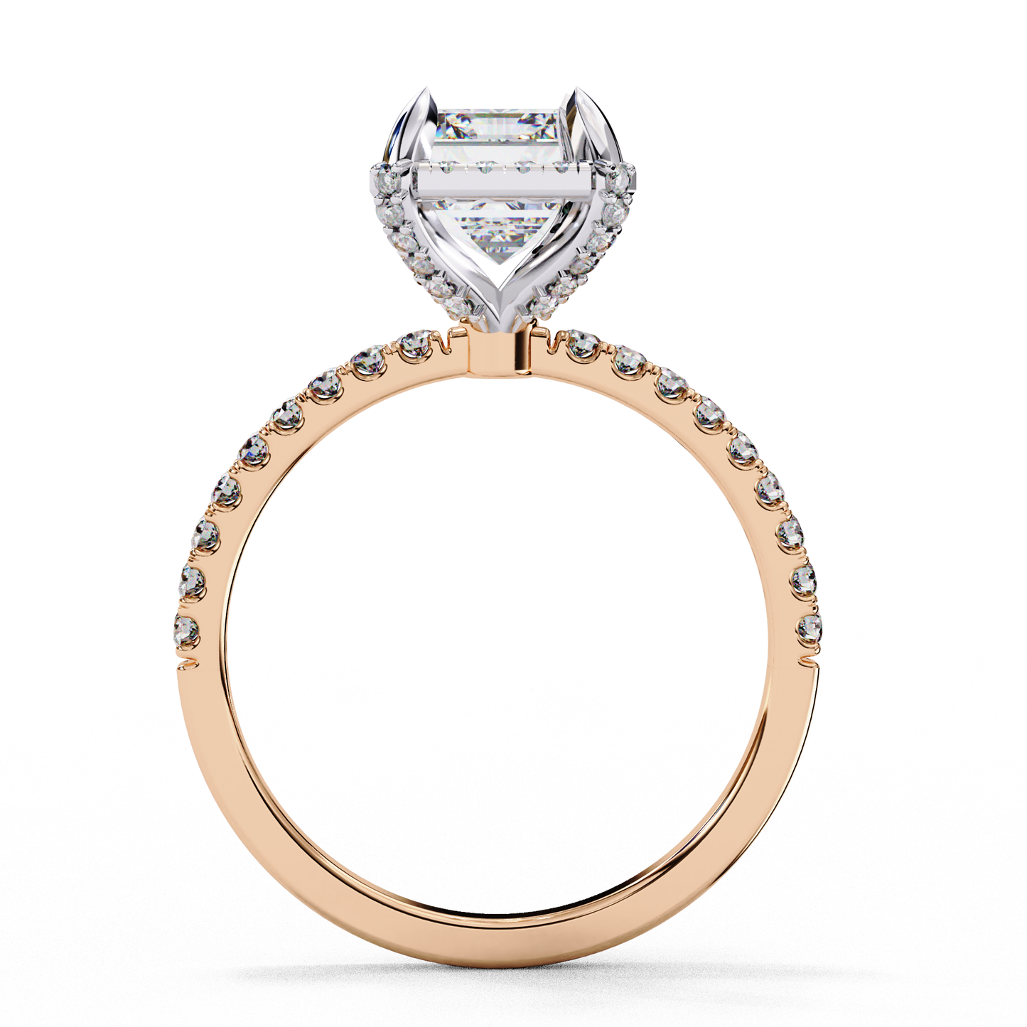 Celestine Opulence Emerald Solitaire Ring