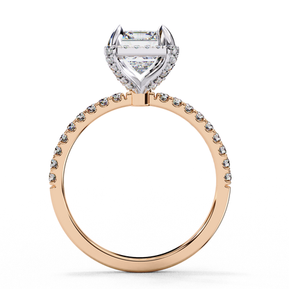 Celestine Opulence Emerald Solitaire Ring