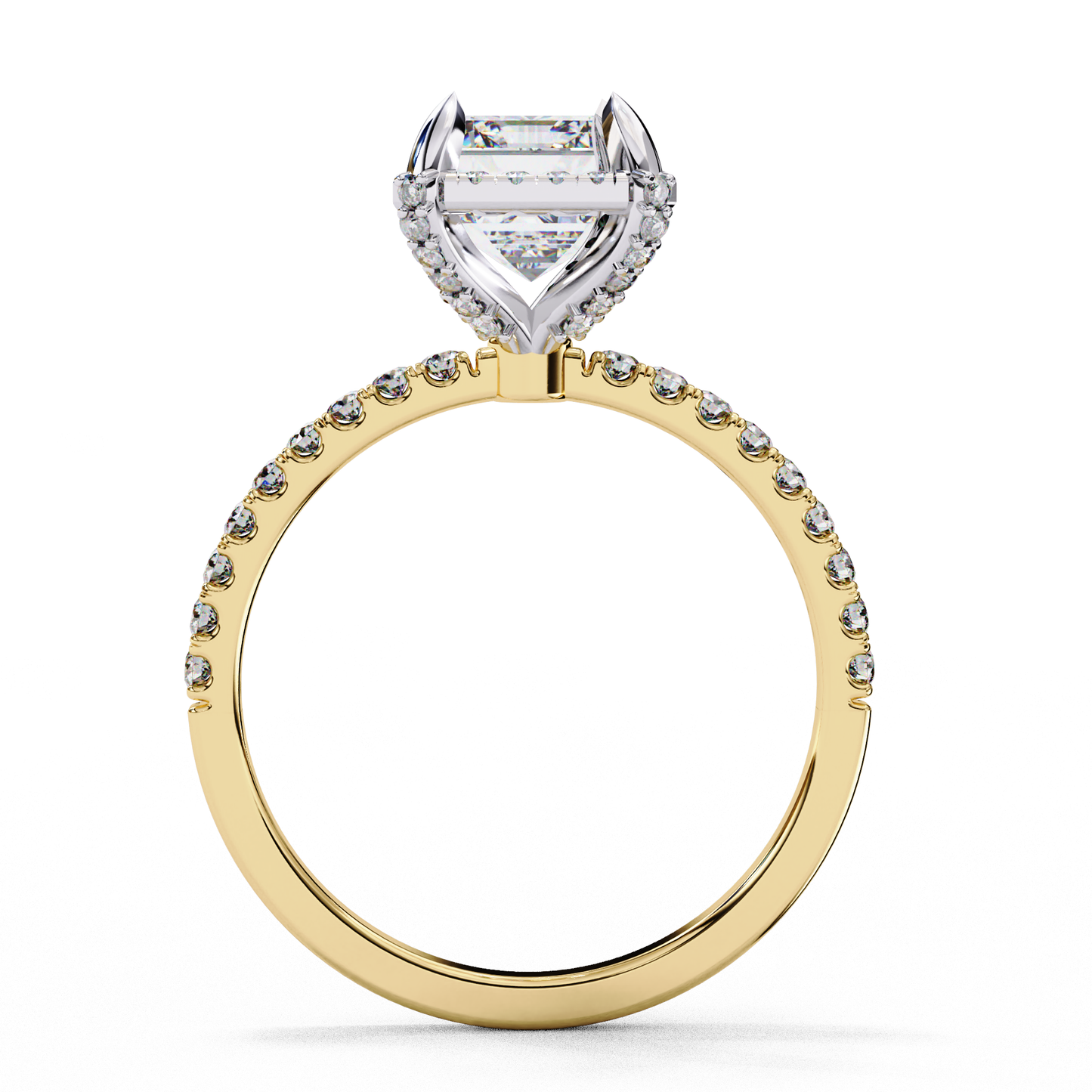 Celestine Opulence Emerald Solitaire Ring