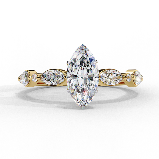 Crownelle Pure Marquise Solitaire Ring