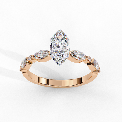 Crownelle Pure Marquise Solitaire Ring
