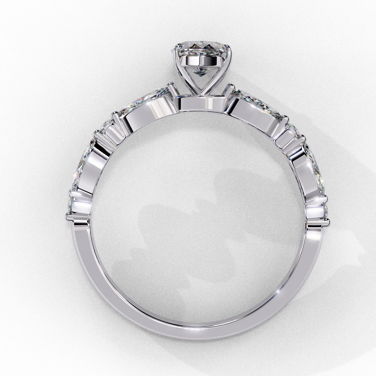 Crownelle Pure Marquise Solitaire Ring