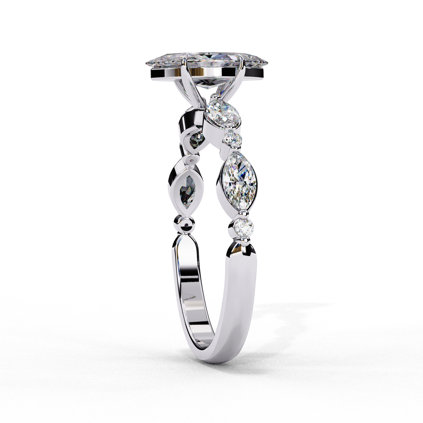 Crownelle Pure Marquise Solitaire Ring