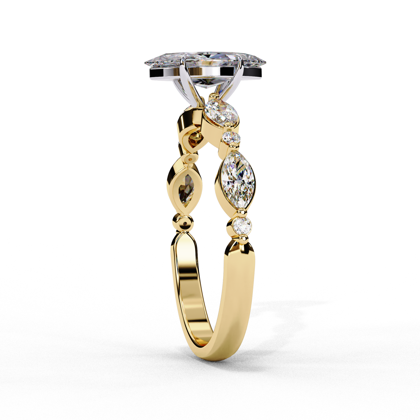 Crownelle Pure Marquise Solitaire Ring