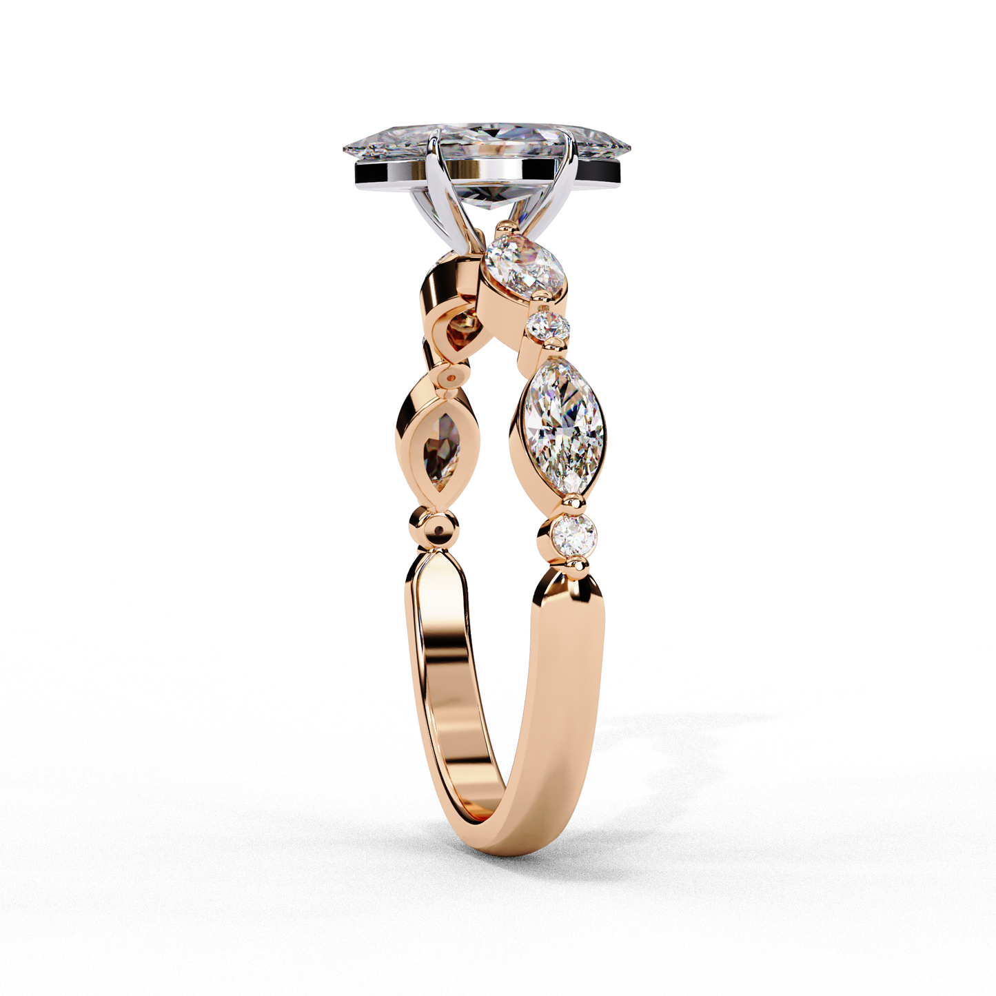 Crownelle Pure Marquise Solitaire Ring