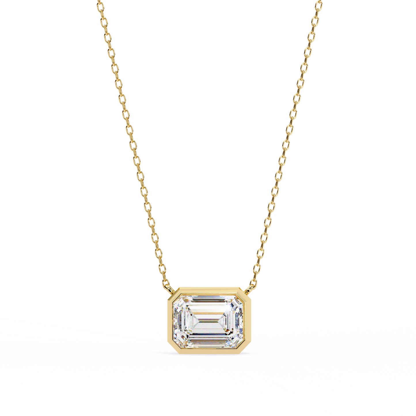 Lunaria Aristelle Emerald Solitaire Pendant