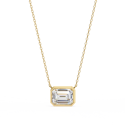 Lunaria Aristelle Emerald Solitaire Pendant