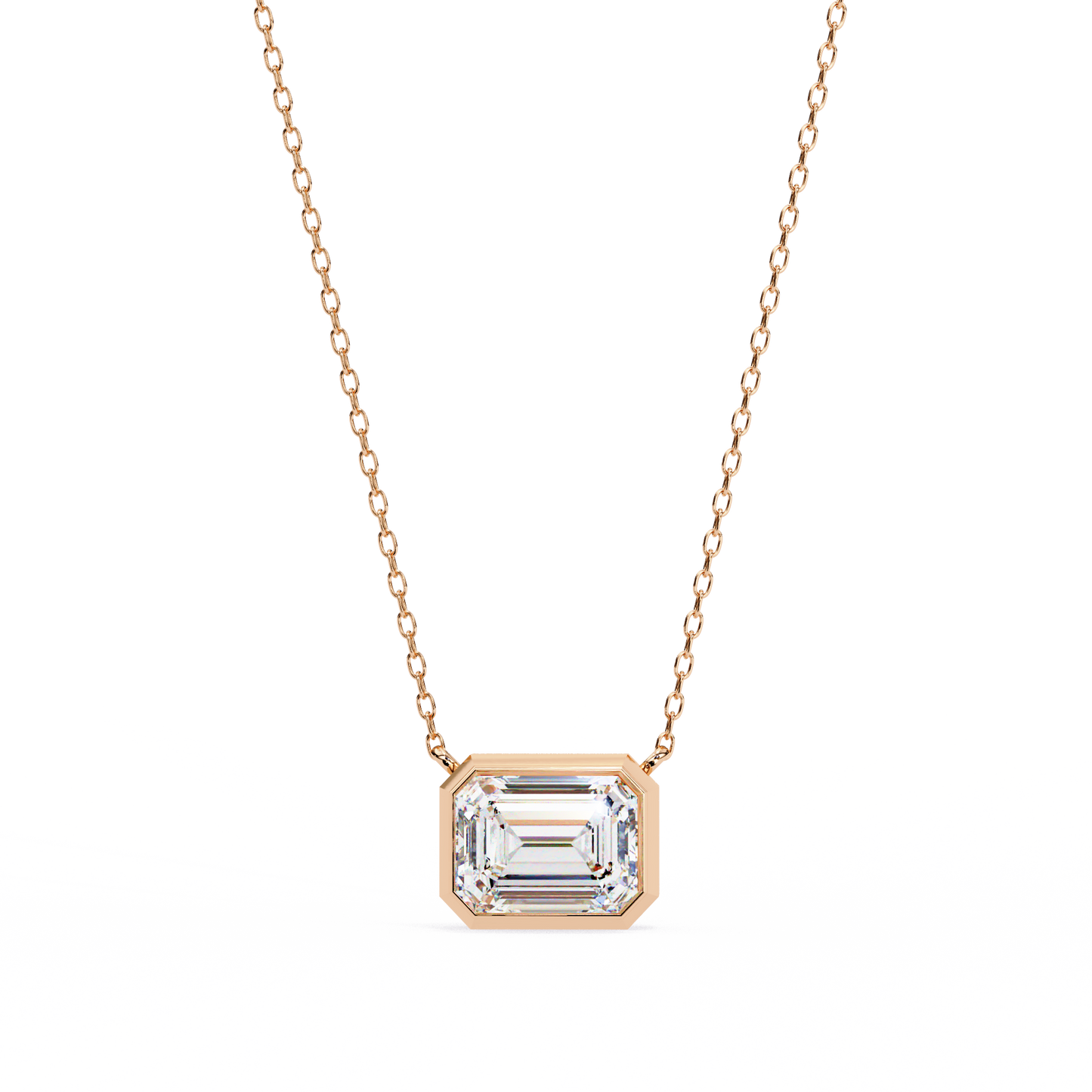 Lunaria Aristelle Emerald Solitaire Pendant