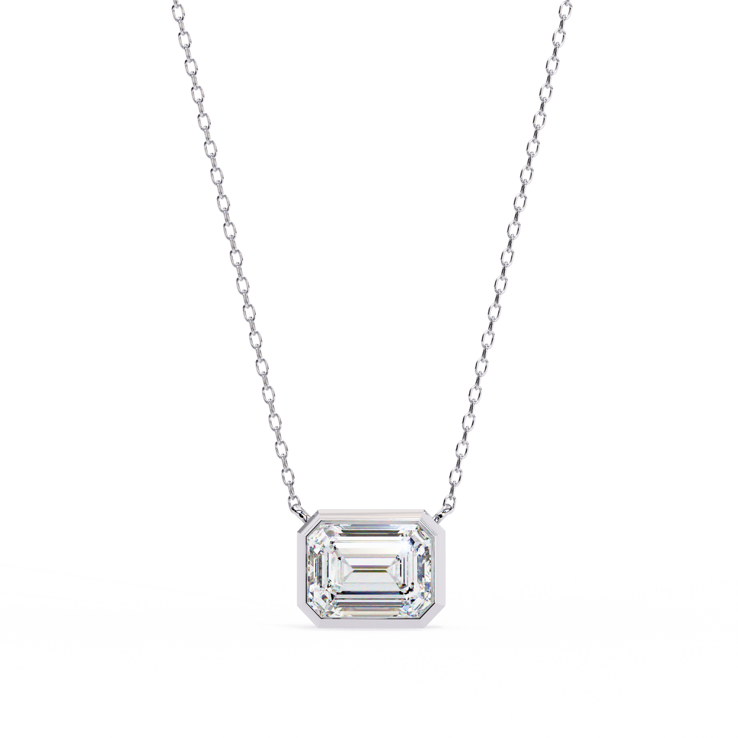 Lunaria Aristelle Emerald Solitaire Pendant