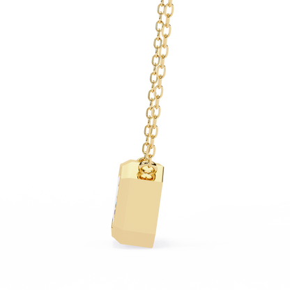 Lunaria Aristelle Emerald Solitaire Pendant