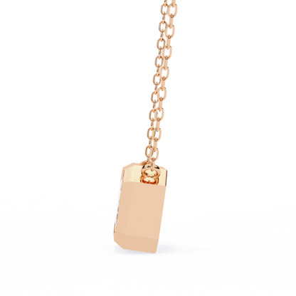 Lunaria Aristelle Emerald Solitaire Pendant