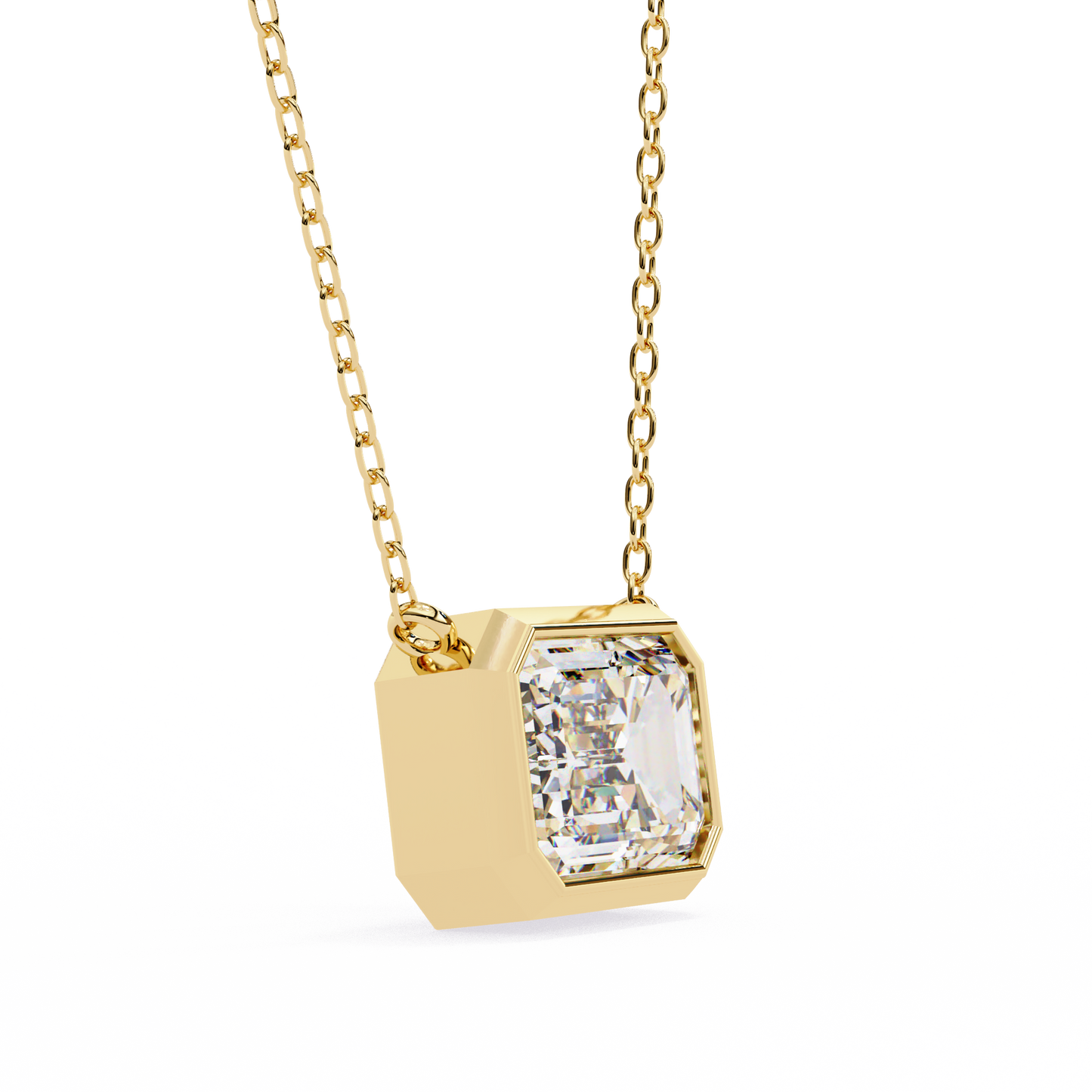 Lunaria Aristelle Emerald Solitaire Pendant
