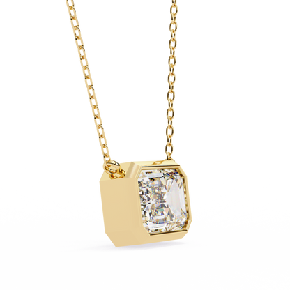 Lunaria Aristelle Emerald Solitaire Pendant