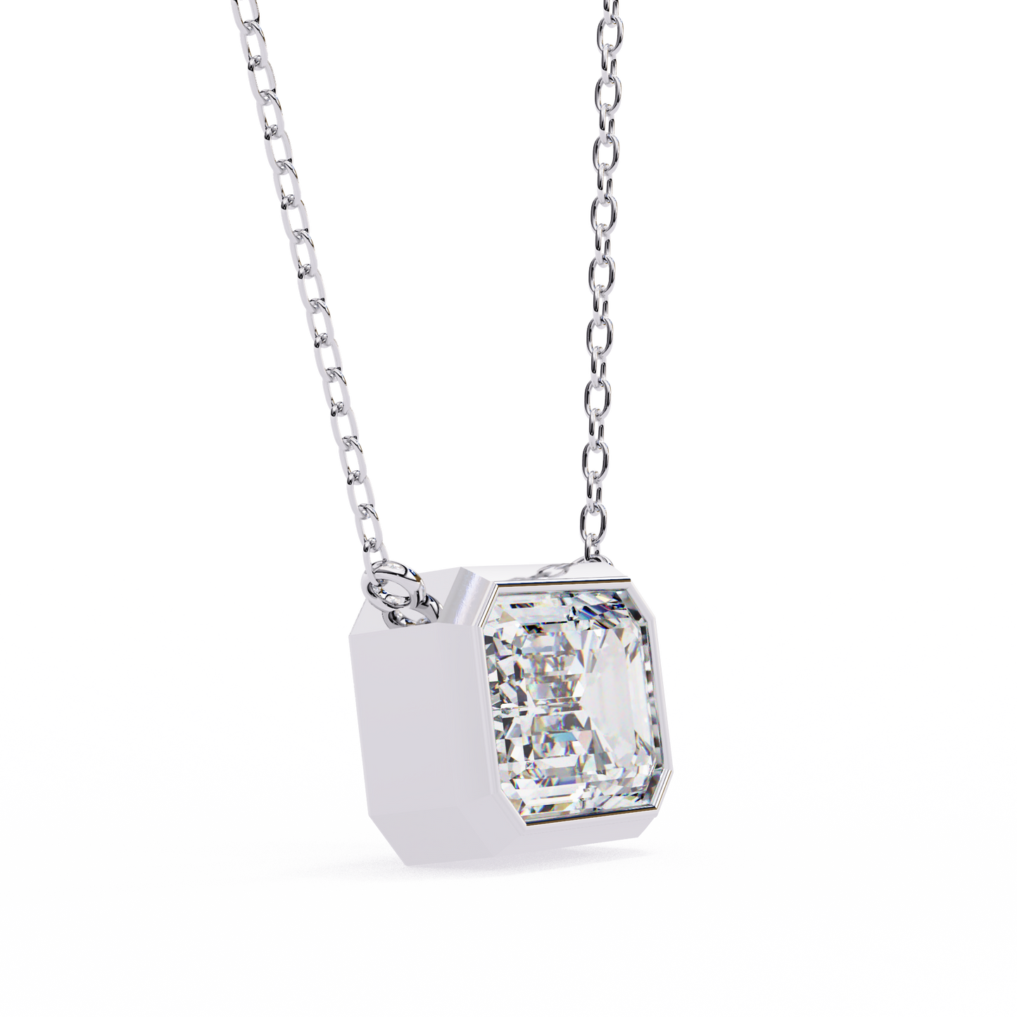 Lunaria Aristelle Emerald Solitaire Pendant