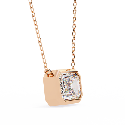 Lunaria Aristelle Emerald Solitaire Pendant