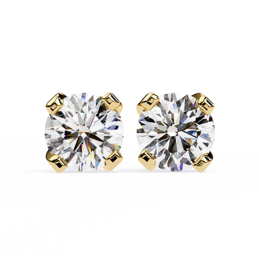 Devotelle Solitaire Diamond Earrings