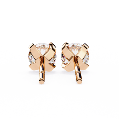 Devotelle Solitaire Diamond Earrings
